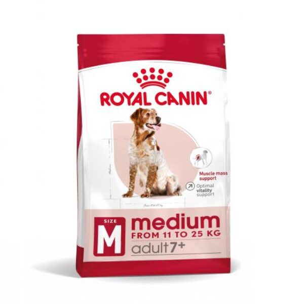 Royal Canin Medium Adult 7+ Pienso para Perro Sénior de Razas Tamaño Mediano