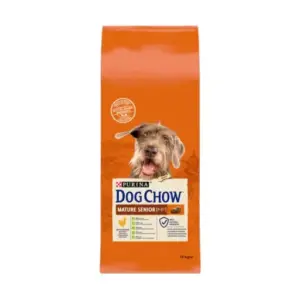 DOG CHOW Pienso para Perros Senior de Pollo 14 KG
