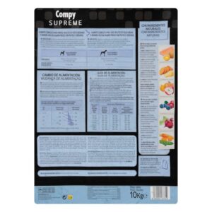 Compy Mercadona Comida perro adulto Supreme salmón fresco razas medianas y grandes 10kg