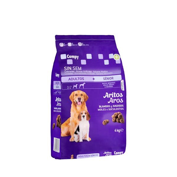 Compy Mercadona Aritos perro adulto y sénior Compy 4kg