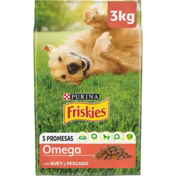 PURINA FRISKIES Pienso Vitafit Omega3 con Buey y Pescado 3 Kg