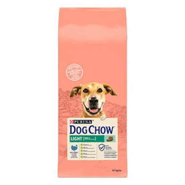 DOG CHOW Pienso Light para Perros de Pavo 14 KG