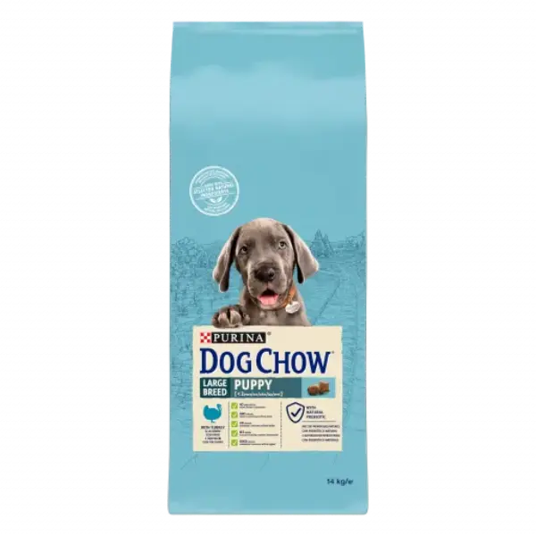 DOG CHOW Cachorro Razas Grandes de Pavo 14 KG