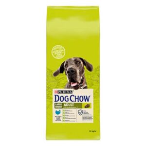 DOG CHOW Pienso para Perros Adultos de Razas Grandes de Pavo 14 KG