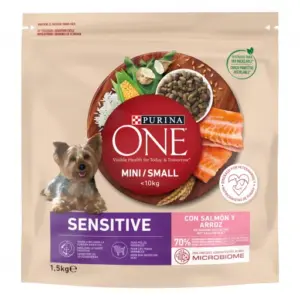 PURINA ONE Pienso Mini Dog Delicate Salmon y Arroz 1