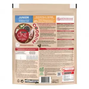 PURINA ONE Pienso Mini Dog Junior Pollo y Arroz 800 GR