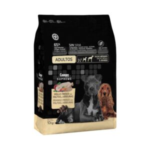 Compy Mercadona Comida perro adulto Supreme pollo fresco razas medianas y grandes 3kg