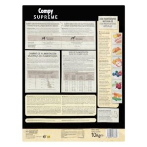 Compy Mercadona Comida perro adulto Supreme pollo fresco razas medianas y grandes 3kg