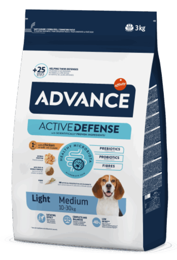 Advance Pienso Light de Pollo y Arroz para Perro raza Mediana