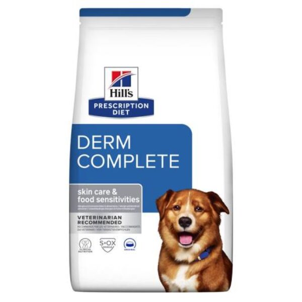 Pienso Prescription Diet Derm Complete Food Sensitives para la Proteccion de la Piel en Perros 12kg