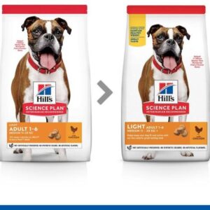 Pienso Science Plan Adult Medium Light de Pollo para Perros de raza Mediana 14kg