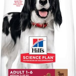 Pienso Science Plan Adult Medium de Cordero para Perros de raza Mediana 18kg