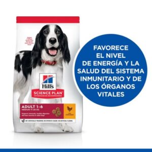 Pienso Science Plan Adult Medium de Pollo para Perros de Mediano (10-25 Kg) 14kg