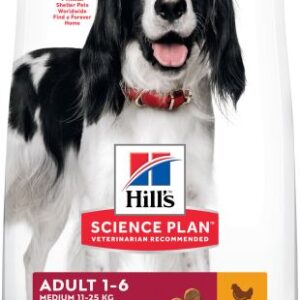 Pienso Science Plan Adult Medium de Pollo para Perros de Mediano (10-25 Kg) 14kg