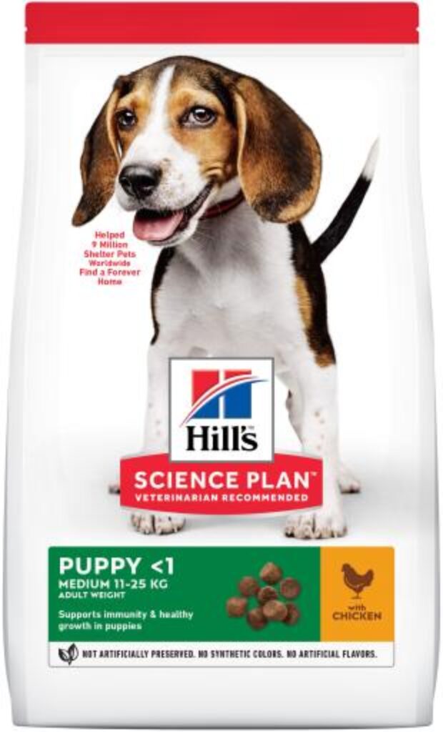Pienso Science Plan Puppy Medium para Cachorros de Mediano (10-25 Kg) 14kg