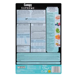 Compy Mercadona Junior Supreme con pollo para razas pequeñas 1.5kg