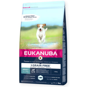 Eukanuba Grain Free Adult Razas Pequeñas y Medianas Pescado Azul