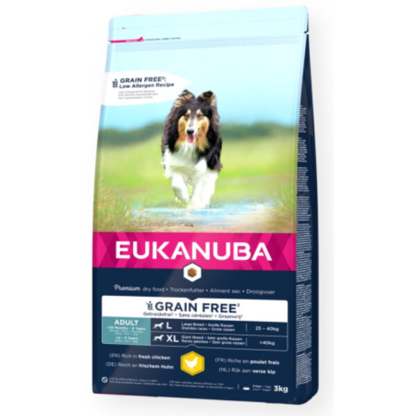 Eukanuba Grain Free Adulto Razas Grandes Pollo