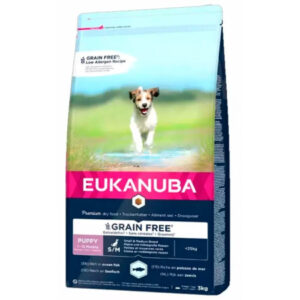 Eukanuba Grain Free Puppy Razas Pequeñas y Medianas Pescado Azul