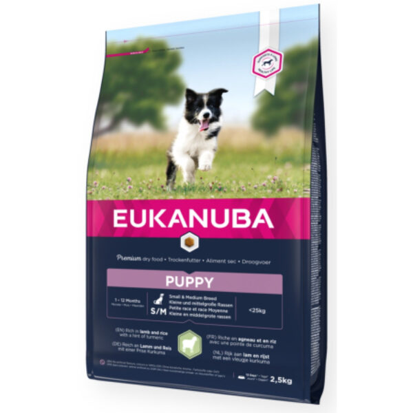 Eukanuba Puppy Razas Pequeñas y Medianas Cordero y Arroz