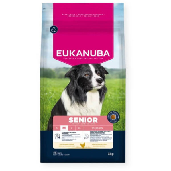 Eukanuba Senior Razas Medianas Pollo