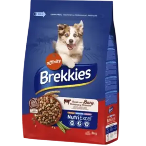 Brekkies Pienso para Perros Adultos con Buey Verduras y Cereales 20 KG