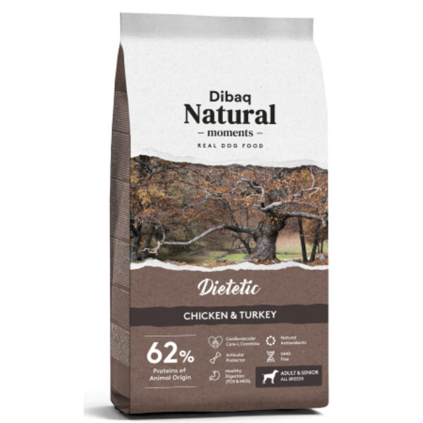 Dibaq Natural Moments Perro Dietetic Pollo y Pavo