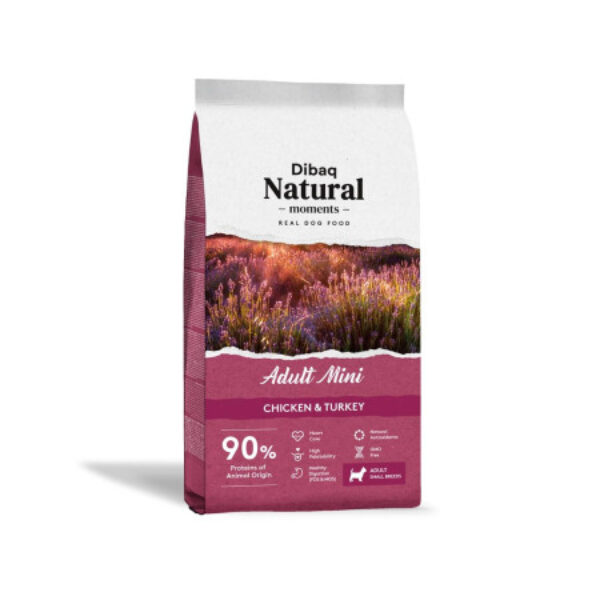 Dibaq Natural Moments Perro Adult Mini Pollo y Pavo 3kg
