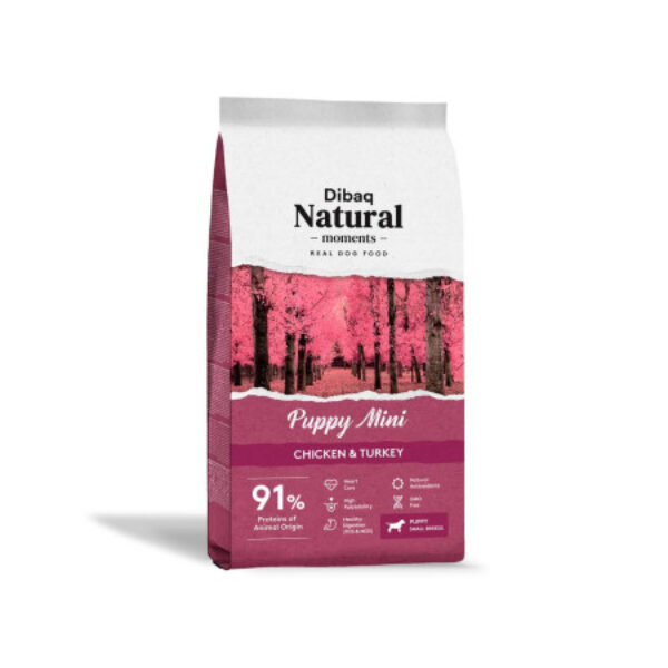 Dibaq Natural Moments Perro Puppy Mini Pollo y Pavo 3kg