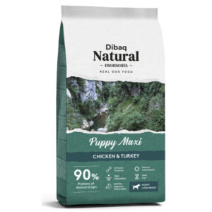 Dibaq Natural Moments Perro Puppy Maxi Pollo y Pavo