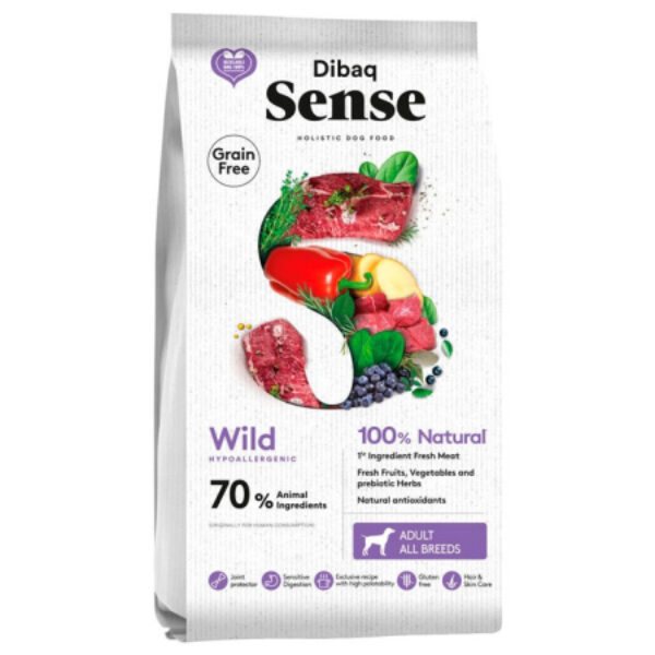 Dibaq Sense Perro Adult Grain Free Salvaje Ciervo y Jabalí
