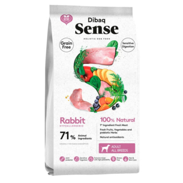 Dibaq Sense Perro Adult Sensitive Digestion Grain Free Conejo