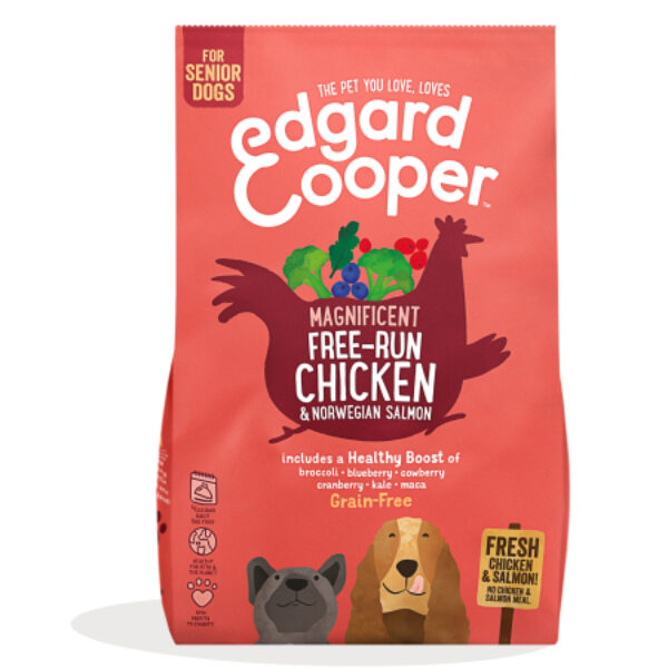 Edgard & Cooper Senior Grain Free Pollo de Granja y Salmon Noruego