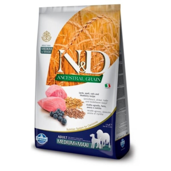 Farmina ND Ancestral Grain Medium Maxi Cordero y Arándanos
