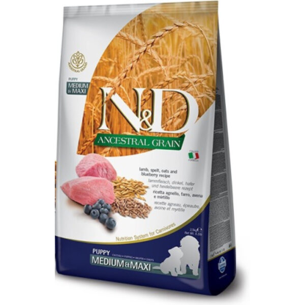 Farmina ND Ancestral Grain Puppy Medium Maxi Cordero 12kg