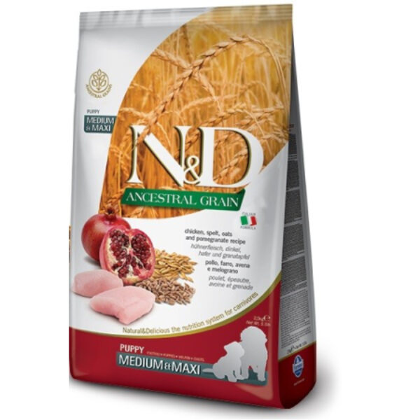 Farmina ND Ancestral Grain Puppy Medium Maxi Pollo