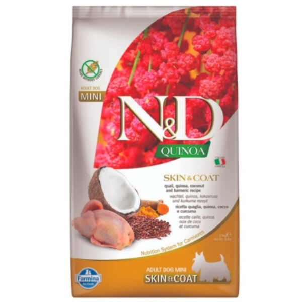 Farmina ND Quinoa Skin Coat Grain Free Mini Codorniz 2.5kg