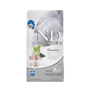 Farmina ND White Grain Free Adult Mini Lubina y Espirulina para Perros