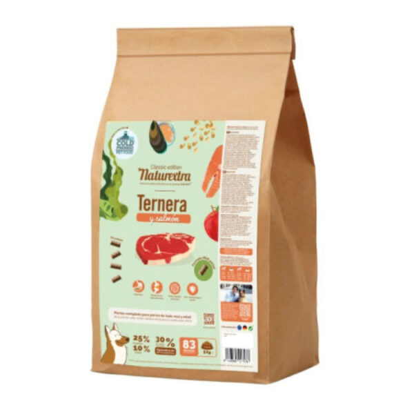 Naturextra Ternera y Salmón Mini Pellet para Perros