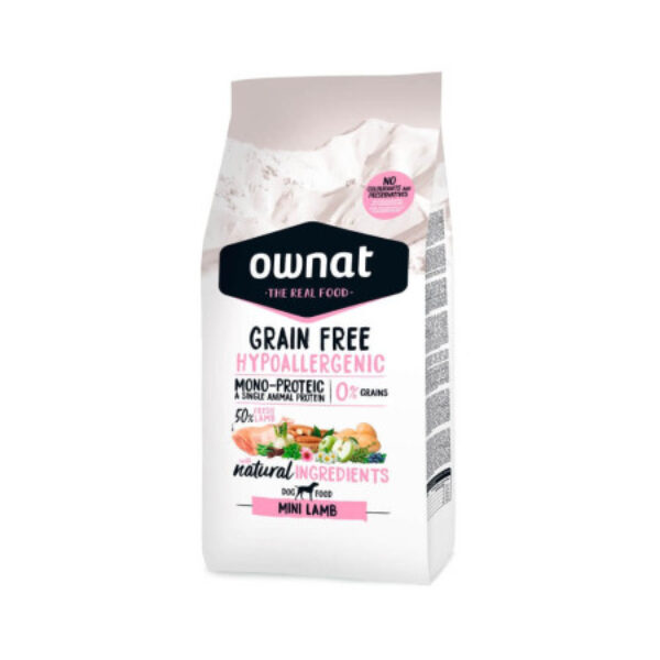 Ownat Grain Free Hypoallergenic Mini Lamb para Perros