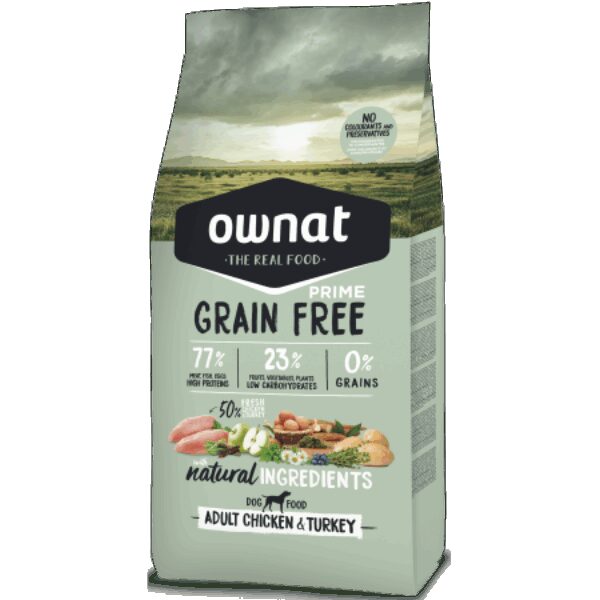 Ownat Grain Free Prime Adult Chicken Turkey Perro