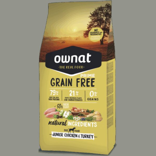 Ownat Grain Free Prime Junior Chicken Turkey Perro 12kg