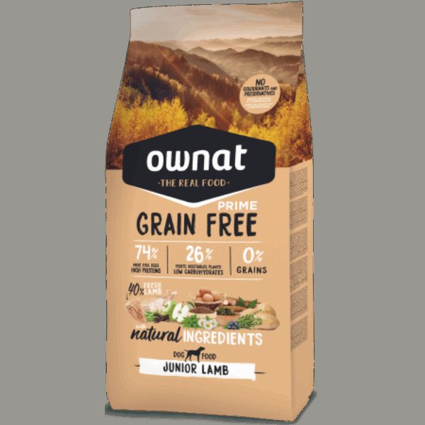Ownat Grain Free Prime Junior Lamb Perro