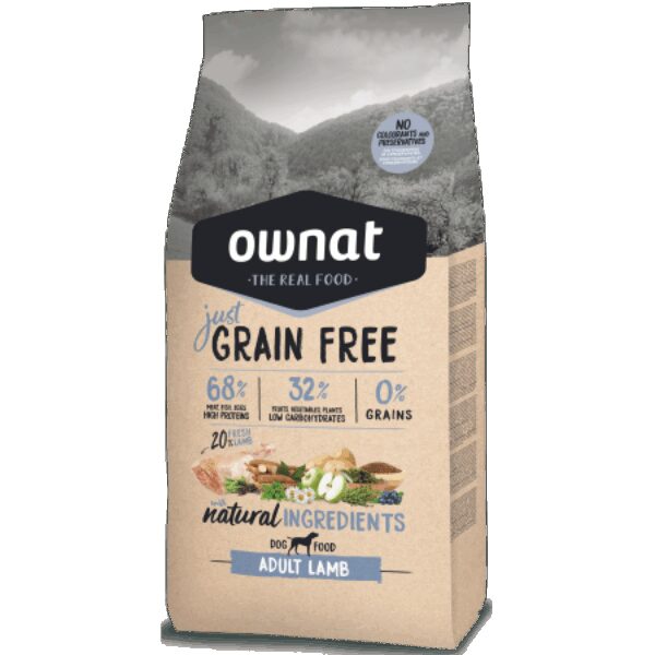 Ownat Just Grain Free Adult Lamb Perro