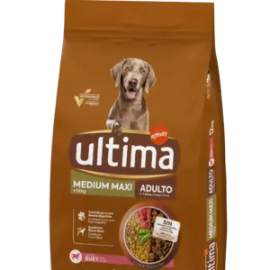 Ultima Medium-Maxi Adulto con Buey 3kg