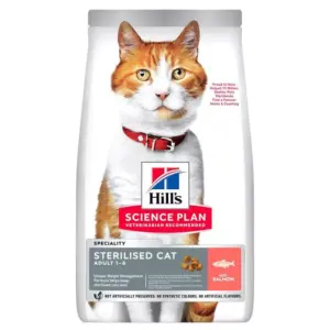 Hills Science Plan Sterilised Adult Salmón Gatos 3kg