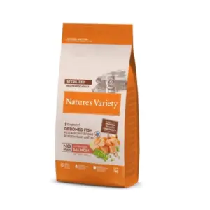 Natures Variety Sterilized No Grain Salmón Noruego Adult Gatos 7kg