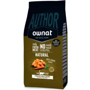 Ownat Author Natural Grain Free Sterilized Pollo Fresco para Gatos 1.5kg