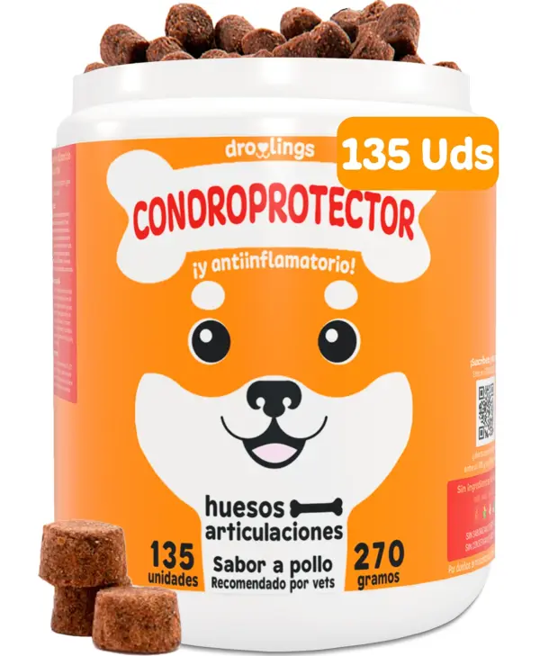 condroprotector para perros con 135 en forma de masticable